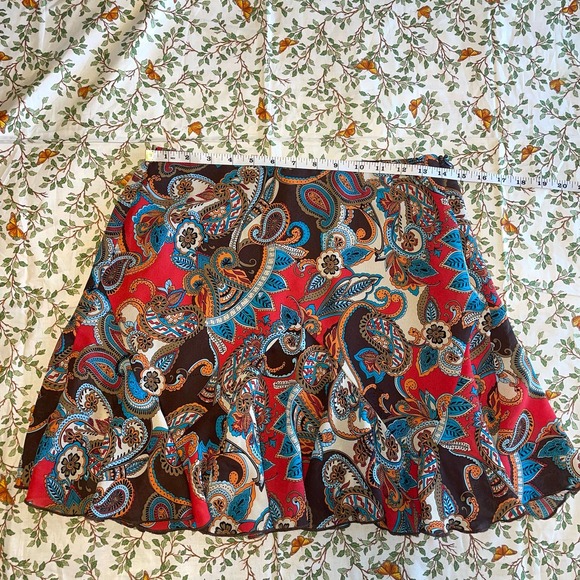 Women’s A. Byer Boho Paisley Summer Skirt - Picture 2 of 5